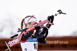 19.03.2021, Oestersund, Sweden, (SWE): Emma Lunder (CAN) - IBU World Cup Biathlon, sprint women, Oestersund (SWE). www.nordicfocus.com. © Manzoni/NordicFocus. Every downloaded picture is fee-liable.