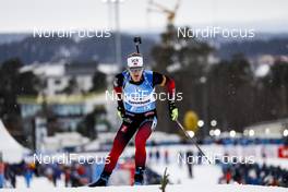 19.03.2021, Oestersund, Sweden, (SWE): Marte Olsbu Roeiseland (NOR) - IBU World Cup Biathlon, sprint women, Oestersund (SWE). www.nordicfocus.com. © Manzoni/NordicFocus. Every downloaded picture is fee-liable.