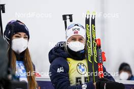 19.03.2021, Oestersund, Sweden, (SWE): Dorothea Wierer (ITA), Tiril Eckhoff (NOR), (l-r) - IBU World Cup Biathlon, sprint women, Oestersund (SWE). www.nordicfocus.com. © Manzoni/NordicFocus. Every downloaded picture is fee-liable.