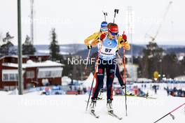 19.03.2021, Oestersund, Sweden, (SWE): Janina Hettich (GER) - IBU World Cup Biathlon, sprint women, Oestersund (SWE). www.nordicfocus.com. © Manzoni/NordicFocus. Every downloaded picture is fee-liable.