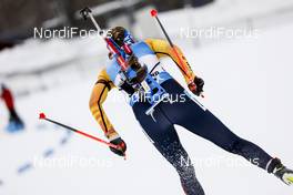 19.03.2021, Oestersund, Sweden, (SWE): Franziska Preuss (GER) - IBU World Cup Biathlon, sprint women, Oestersund (SWE). www.nordicfocus.com. © Manzoni/NordicFocus. Every downloaded picture is fee-liable.
