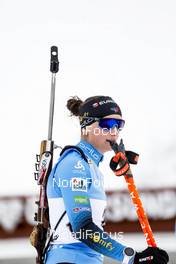 18.03.2021, Oestersund, Sweden, (SWE): Julia Simon (FRA) - IBU World Cup Biathlon, sprint women, Oestersund (SWE). www.nordicfocus.com. © Manzoni/NordicFocus. Every downloaded picture is fee-liable.
