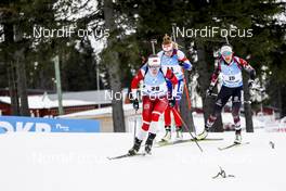 19.03.2021, Oestersund, Sweden, (SWE): Baiba Bendika (LAT), Dunja Zdouc (AUT), (l-r) - IBU World Cup Biathlon, sprint women, Oestersund (SWE). www.nordicfocus.com. © Manzoni/NordicFocus. Every downloaded picture is fee-liable.