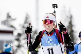 19.03.2021, Oestersund, Sweden, (SWE): Emma Lunder (CAN) - IBU World Cup Biathlon, sprint women, Oestersund (SWE). www.nordicfocus.com. © Manzoni/NordicFocus. Every downloaded picture is fee-liable.