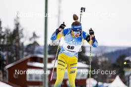 19.03.2021, Oestersund, Sweden, (SWE): Linn Persson (SWE) - IBU World Cup Biathlon, sprint women, Oestersund (SWE). www.nordicfocus.com. © Manzoni/NordicFocus. Every downloaded picture is fee-liable.