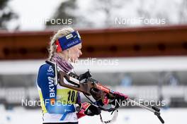 19.03.2021, Oestersund, Sweden, (SWE): Amy Baserga (SUI) - IBU World Cup Biathlon, sprint women, Oestersund (SWE). www.nordicfocus.com. © Manzoni/NordicFocus. Every downloaded picture is fee-liable.