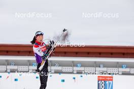 17.03.2021, Oestersund, Sweden, (SWE): Asuka Hachisuka (JPN) - IBU World Cup Biathlon, training, Oestersund (SWE). www.nordicfocus.com. © Manzoni/NordicFocus. Every downloaded picture is fee-liable.
