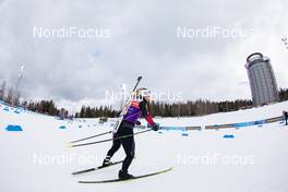 18.03.2021, Oestersund, Sweden, (SWE): Tiril Eckhoff (NOR) - IBU World Cup Biathlon, training, Oestersund (SWE). www.nordicfocus.com. © Manzoni/NordicFocus. Every downloaded picture is fee-liable.