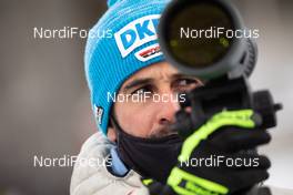 18.03.2021, Oestersund, Sweden, (SWE): Event Feature: German coach competes  - IBU World Cup Biathlon, training, Oestersund (SWE). www.nordicfocus.com. © Manzoni/NordicFocus. Every downloaded picture is fee-liable.