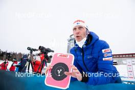 17.03.2021, Oestersund, Sweden, (SWE): Jonne Kahkonen (FIN), coach Team Finland - IBU World Cup Biathlon, training, Oestersund (SWE). www.nordicfocus.com. © Manzoni/NordicFocus. Every downloaded picture is fee-liable.
