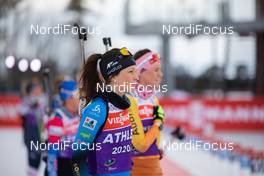 18.03.2021, Oestersund, Sweden, (SWE): Chloe Chevalier (FRA) - IBU World Cup Biathlon, training, Oestersund (SWE). www.nordicfocus.com. © Manzoni/NordicFocus. Every downloaded picture is fee-liable.