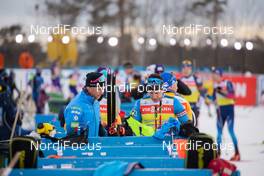 18.03.2021, Oestersund, Sweden, (SWE): Emilien Claude (FRA), Quentin Fillon Maillet (FRA) - IBU World Cup Biathlon, training, Oestersund (SWE). www.nordicfocus.com. © Manzoni/NordicFocus. Every downloaded picture is fee-liable.