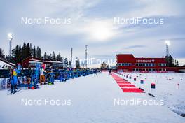 17.03.2021, Oestersund, Sweden, (SWE): Event Feature: View over the shooting range - IBU World Cup Biathlon, training, Oestersund (SWE). www.nordicfocus.com. © Manzoni/NordicFocus. Every downloaded picture is fee-liable.
