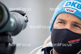 18.03.2021, Oestersund, Sweden, (SWE): Florian Steirer (AUT), coach Team Germany - IBU World Cup Biathlon, training, Oestersund (SWE). www.nordicfocus.com. © Manzoni/NordicFocus. Every downloaded picture is fee-liable.