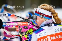 18.03.2021, Oestersund, Sweden, (SWE): Marketa Davidova (CZE) - IBU World Cup Biathlon, training, Oestersund (SWE). www.nordicfocus.com. © Manzoni/NordicFocus. Every downloaded picture is fee-liable.