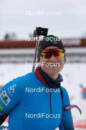17.03.2021, Oestersund, Sweden, (SWE): Anais Bescond (FRA) - IBU World Cup Biathlon, training, Oestersund (SWE). www.nordicfocus.com. © Manzoni/NordicFocus. Every downloaded picture is fee-liable.