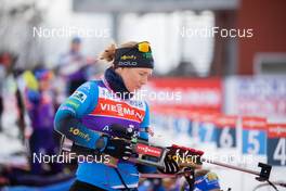 18.03.2021, Oestersund, Sweden, (SWE): Anais Bescond (FRA) - IBU World Cup Biathlon, training, Oestersund (SWE). www.nordicfocus.com. © Manzoni/NordicFocus. Every downloaded picture is fee-liable.