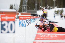 17.03.2021, Oestersund, Sweden, (SWE): Endre Stroemsheim (NOR) - IBU World Cup Biathlon, training, Oestersund (SWE). www.nordicfocus.com. © Manzoni/NordicFocus. Every downloaded picture is fee-liable.