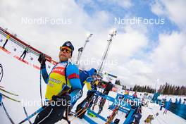 18.03.2021, Oestersund, Sweden, (SWE): Antonin Guigonnat (FRA) - IBU World Cup Biathlon, training, Oestersund (SWE). www.nordicfocus.com. © Manzoni/NordicFocus. Every downloaded picture is fee-liable.