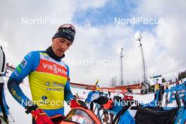 18.03.2021, Oestersund, Sweden, (SWE): Fabien Claude (FRA) - IBU World Cup Biathlon, training, Oestersund (SWE). www.nordicfocus.com. © Manzoni/NordicFocus. Every downloaded picture is fee-liable.