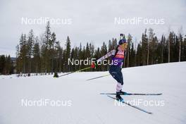 17.03.2021, Oestersund, Sweden, (SWE): Clare Egan (USA) - IBU World Cup Biathlon, training, Oestersund (SWE). www.nordicfocus.com. © Manzoni/NordicFocus. Every downloaded picture is fee-liable.