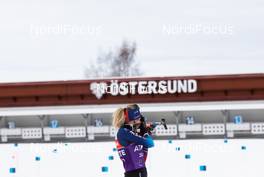 17.03.2021, Oestersund, Sweden, (SWE): Elisa Gasparin (SUI) - IBU World Cup Biathlon, training, Oestersund (SWE). www.nordicfocus.com. © Manzoni/NordicFocus. Every downloaded picture is fee-liable.