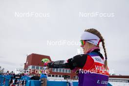17.03.2021, Oestersund, Sweden, (SWE): Emma Lunder (CAN) - IBU World Cup Biathlon, training, Oestersund (SWE). www.nordicfocus.com. © Manzoni/NordicFocus. Every downloaded picture is fee-liable.