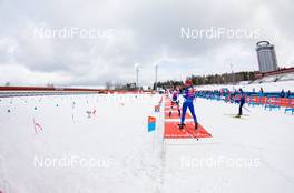 18.03.2021, Oestersund, Sweden, (SWE): Alla Ghilenko (MDA) - IBU World Cup Biathlon, training, Oestersund (SWE). www.nordicfocus.com. © Manzoni/NordicFocus. Every downloaded picture is fee-liable.