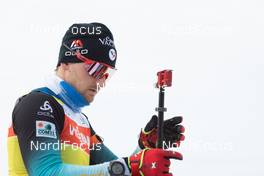 17.03.2021, Oestersund, Sweden, (SWE): Fabien Claude (FRA) - IBU World Cup Biathlon, training, Oestersund (SWE). www.nordicfocus.com. © Manzoni/NordicFocus. Every downloaded picture is fee-liable.