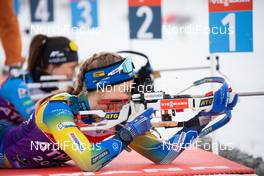 18.03.2021, Oestersund, Sweden, (SWE): Stina Nilsson (SWE) - IBU World Cup Biathlon, training, Oestersund (SWE). www.nordicfocus.com. © Manzoni/NordicFocus. Every downloaded picture is fee-liable.