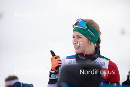 18.03.2021, Oestersund, Sweden, (SWE): Lisa Theresa Hauser (AUT) - IBU World Cup Biathlon, training, Oestersund (SWE). www.nordicfocus.com. © Manzoni/NordicFocus. Every downloaded picture is fee-liable.