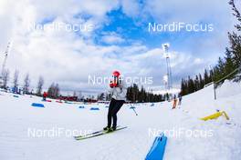 18.03.2021, Oestersund, Sweden, (SWE): Philipp Nawrath (GER) - IBU World Cup Biathlon, training, Oestersund (SWE). www.nordicfocus.com. © Manzoni/NordicFocus. Every downloaded picture is fee-liable.