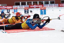 17.03.2021, Oestersund, Sweden, (SWE): Simon Desthieux (FRA) - IBU World Cup Biathlon, training, Oestersund (SWE). www.nordicfocus.com. © Manzoni/NordicFocus. Every downloaded picture is fee-liable.