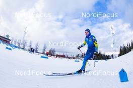 18.03.2021, Oestersund, Sweden, (SWE): Sebastian Samuelsson (SWE) - IBU World Cup Biathlon, training, Oestersund (SWE). www.nordicfocus.com. © Manzoni/NordicFocus. Every downloaded picture is fee-liable.