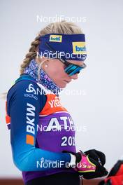 18.03.2021, Oestersund, Sweden, (SWE): Amy Baserga (SUI) - IBU World Cup Biathlon, training, Oestersund (SWE). www.nordicfocus.com. © Manzoni/NordicFocus. Every downloaded picture is fee-liable.