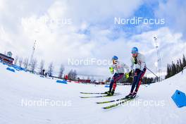 18.03.2021, Oestersund, Sweden, (SWE): Event Feature: German Teamstaff tests skis - IBU World Cup Biathlon, training, Oestersund (SWE). www.nordicfocus.com. © Manzoni/NordicFocus. Every downloaded picture is fee-liable.