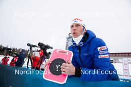 17.03.2021, Oestersund, Sweden, (SWE): Jonne Kahkonen (FIN), coach Team Finland - IBU World Cup Biathlon, training, Oestersund (SWE). www.nordicfocus.com. © Manzoni/NordicFocus. Every downloaded picture is fee-liable.