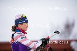 18.03.2021, Oestersund, Sweden, (SWE): Susan Dunklee (USA) - IBU World Cup Biathlon, training, Oestersund (SWE). www.nordicfocus.com. © Manzoni/NordicFocus. Every downloaded picture is fee-liable.