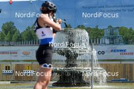 15.08.2021, Wiesbaden, Germany (GER): Julia Simon (FRA) - City Biathlon, Wiesbaden (GER). www.nordicfocus.com. © Deubert/NordicFocus. Every downloaded picture is fee-liable.