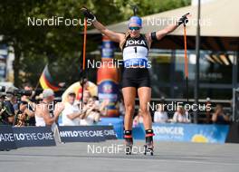 15.08.2021, Wiesbaden, Germany (GER): Dorothea Wierer (ITA) - City Biathlon, Wiesbaden (GER). www.nordicfocus.com. © Deubert/NordicFocus. Every downloaded picture is fee-liable.