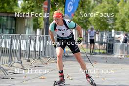 15.08.2021, Wiesbaden, Germany (GER): Roman Rees (GER) - City Biathlon Wiesbaden, Wiesbaden (GER). www.nordicfocus.com. © Deubert/Nordicfocus. For editorial use only. Resale or distribution is prohibited.