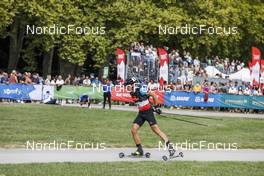 04.09.2021, Annecy, France (FRA): Quentin Fillon Maillet (FRA) - Martin Fourcade Nordic Festival, Annecy (FRA). www.nordicfocus.com. © Manzoni/NordicFocus. Every downloaded picture is fee-liable.