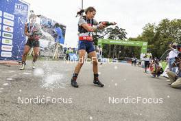 04.09.2021, Annecy, France (FRA): Franziska Preuss (GER), Anais Chevalier-Bouchet (FRA), Tiril Eckhoff (NOR), (l-r) - Martin Fourcade Nordic Festival, Annecy (FRA). www.nordicfocus.com. © Manzoni/NordicFocus. Every downloaded picture is fee-liable.