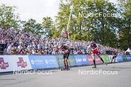 04.09.2021, Annecy, France (FRA): Renaud Jay (FRA), Paal Troean Aune (NOR), (l-r) - Martin Fourcade Nordic Festival, Annecy (FRA). www.nordicfocus.com. © Thibaut/NordicFocus. Every downloaded picture is fee-liable.