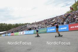 04.09.2021, Annecy, France (FRA): Anais Chevalier-Bouchet (FRA), Lisa Theresa Hauser (AUT), (l-r) - Martin Fourcade Nordic Festival, Annecy (FRA). www.nordicfocus.com. © Manzoni/NordicFocus. Every downloaded picture is fee-liable.