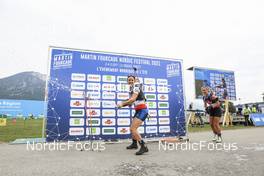 04.09.2021, Annecy, France (FRA): Franziska Preuss (GER), Anais Chevalier-Bouchet (FRA), Tiril Eckhoff (NOR), (l-r) - Martin Fourcade Nordic Festival, Annecy (FRA). www.nordicfocus.com. © Manzoni/NordicFocus. Every downloaded picture is fee-liable.