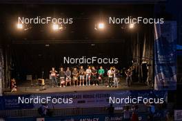 03.09.2021, Annecy, France (FRA): Sturla Holm Laegreid (NOR), Quentin Fillon Maillet (FRA), Johannes Dale (NOR), Simon Desthieux (FRA), Jakov Fak (SLO), Benedikt Doll (GER), Antonin Guigonnat (FRA), Said Karimulla Khalili (RUS), Martin Fourcade (FRA), (l-r) - Martin Fourcade Nordic Festival, Annecy (FRA). www.nordicfocus.com. © Manzoni/NordicFocus. Every downloaded picture is fee-liable.