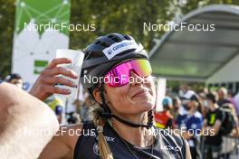 04.09.2021, Annecy, France (FRA): Laurien Van der Graaff (SUI), Emma Ribom (SWE) - Martin Fourcade Nordic Festival, Annecy (FRA). www.nordicfocus.com. © Manzoni/NordicFocus. Every downloaded picture is fee-liable.