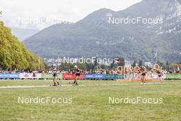 04.09.2021, Annecy, France (FRA): Anais Chevalier-Bouchet (FRA), Lisa Theresa Hauser (AUT), Franziska Preuss (GER), Paulina Fialkova (SVK), (l-r) - Martin Fourcade Nordic Festival, Annecy (FRA). www.nordicfocus.com. © Manzoni/NordicFocus. Every downloaded picture is fee-liable.