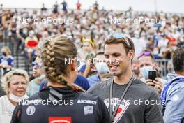 04.09.2021, Annecy, France (FRA): Franziska Preuss (GER), Simon Schempp (GER), (l-r) - Martin Fourcade Nordic Festival, Annecy (FRA). www.nordicfocus.com. © Manzoni/NordicFocus. Every downloaded picture is fee-liable.